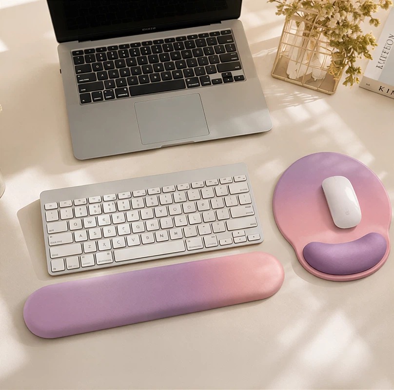 Tradescantia Purple - Juego de alfombrilla para teclado y