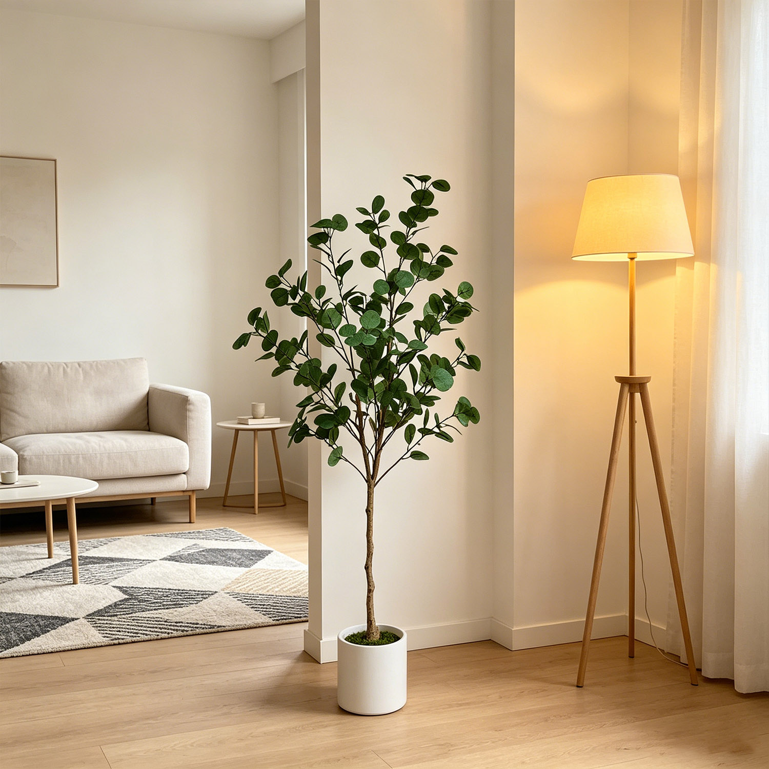 Árbol de Eucalipto Artificial  - Ficus Lyrata Tree reseña y precio